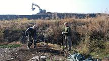 Archeologické naleziště Nesvětice. Výzkum lokality s pohřebištěm a vesnicí byl přerušen 29. října 2021, na jaře 2022, po zimní pauze, budou práce v terénu obnoveny.