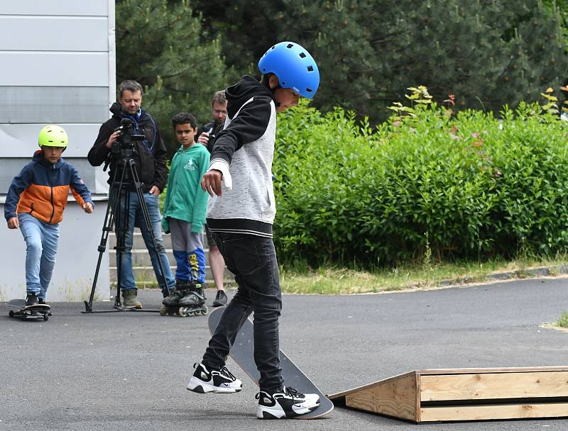 V mosteckém parku Střed se konala akce se sportem, hudbou, tvořením a besedou s architekty