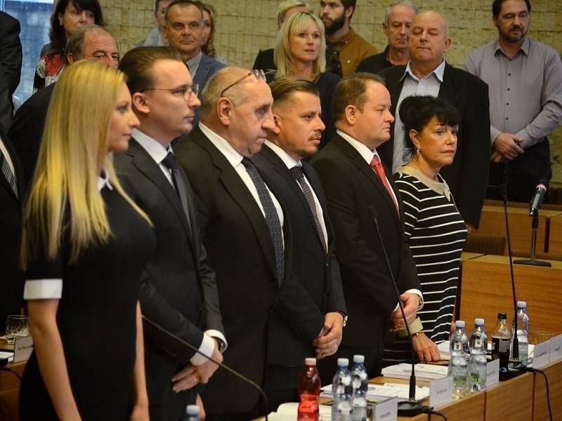 Ustavující zasedání zastupitelů v Mostě. 20. listopadu 2018