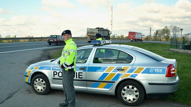 Policejní dopravně bezpečnostní akce Speed marathon na Mostecku