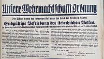 I přesto že 15. března 1939 už Mostecko dávno patřilo jako součást župy Sudety pod správu nacistického Německa, byl zábor zbylého území Československa, jak pro místní Čechy, tak i Němce, významnou událostí.  Svědčí o tom články z místních novin.