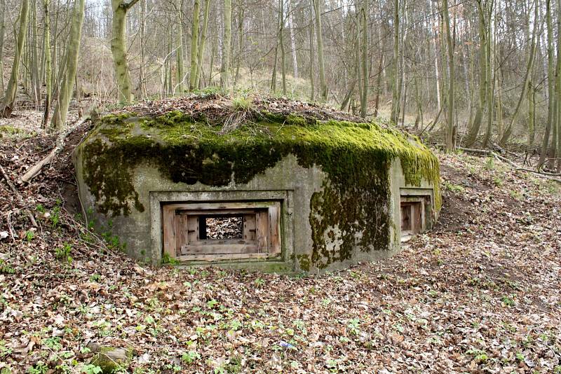 Bunkr mezi Novými Stadicemi a Řehlovicemi na Ústecku.