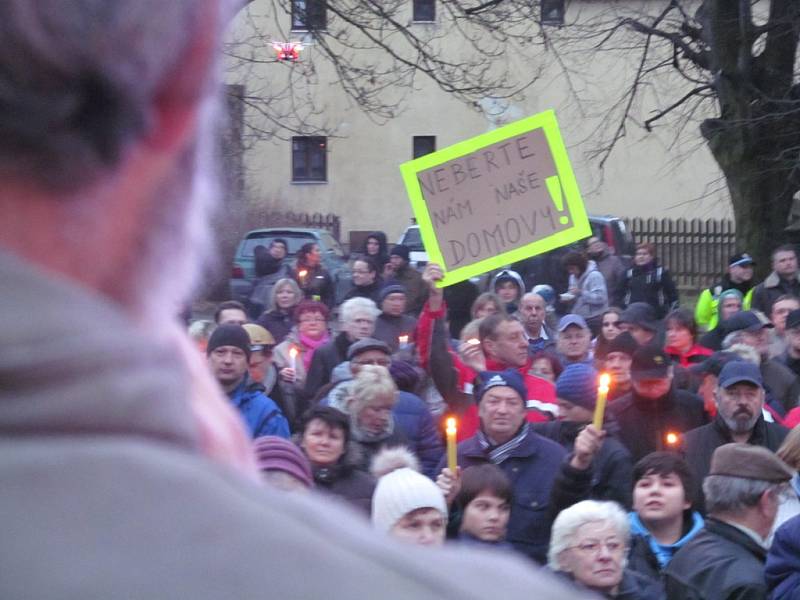 V Horním Jiřetíně se konal happening na zachování limitů.