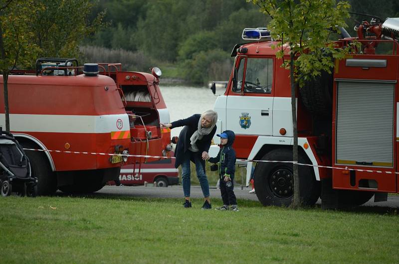 Hasičský festival na Matyldě v Mostě.