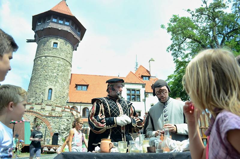 Den magistra Edwarda Kelleho na hradě Hněvín v Mostě, 2018