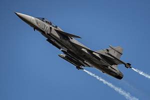 Stíhací letoun Jas-39 Gripen. Ilustrační foto.