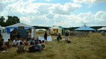 Tábor Klimakemp na okraji obce Louka u Litvínova