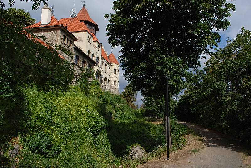 Hrad Hněvín v Mostě v pondělí 1. srpna.