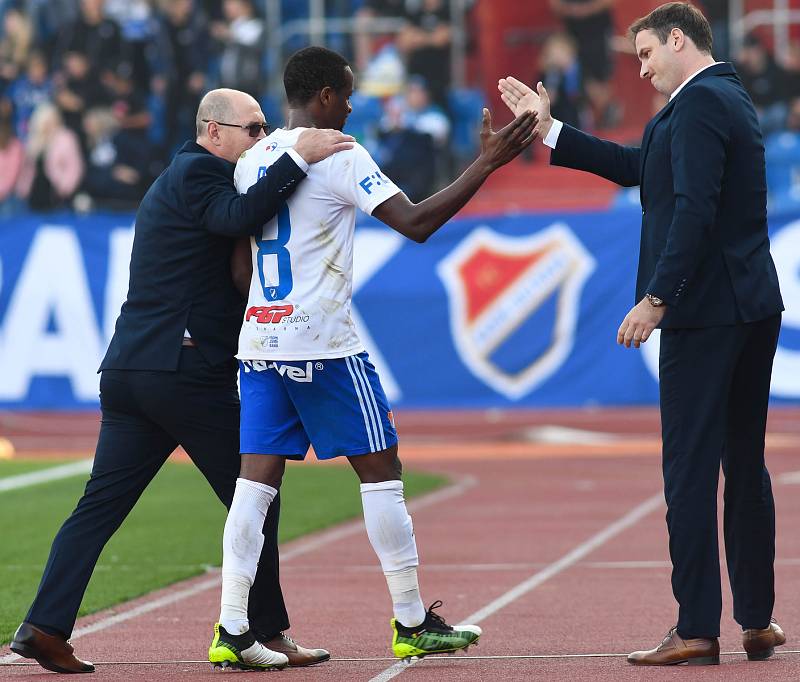 Utkání 14. kola první fotbalové ligy: FC Baník Ostrava - SK Sigma Olomouc, 26. října 2019 v Ostravě.