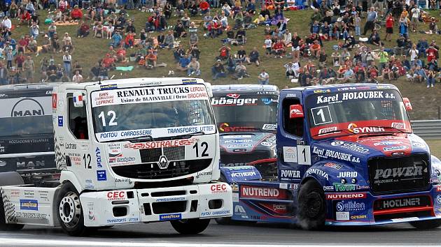 Závody tahačů Czech Truck Prix na autodromu v Mostě.