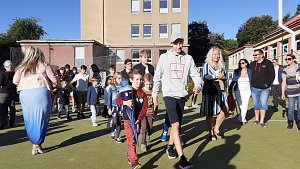 Zahájení nového školního roku ve Sportovní soukromé základní škole v Litvínově v pondělí 4. září.