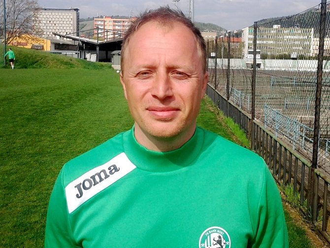 Vít Raszyk v roce 2014 jako nový trenér druholigového Mostu na archivní fotce.
