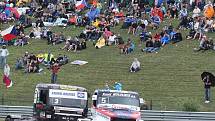 Závody trucků na mosteckém autodromu.