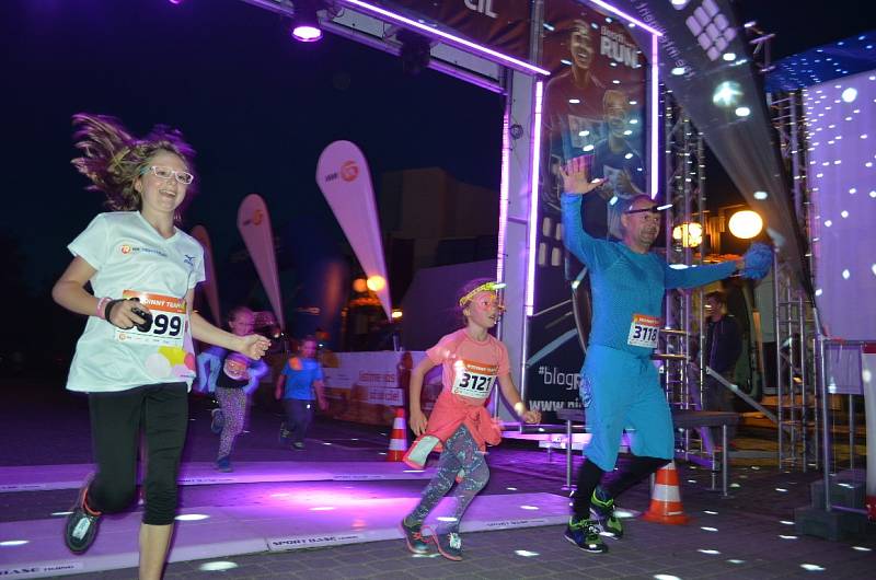 Běžecká show Night Run Most 2017.