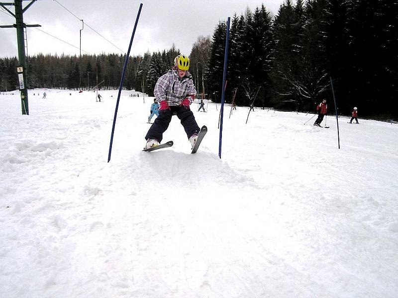 Český Jiřetín: Na skokanském můstku.