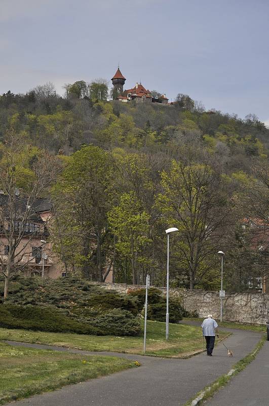 Hrad Hněvín v Mostě v pátek 30. dubna.