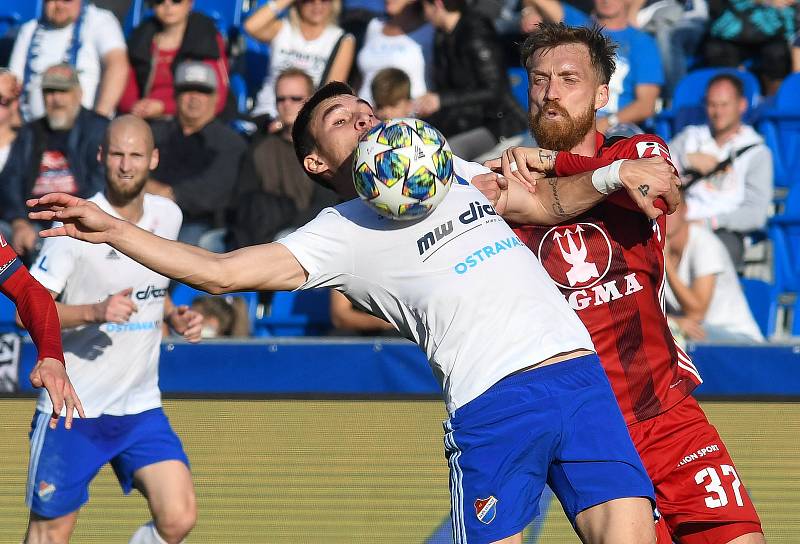 Utkání 14. kola první fotbalové ligy: FC Baník Ostrava - SK Sigma Olomouc, 26. října 2019 v Ostravě.