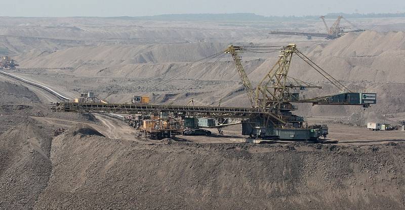 Snímek z takzvaného uhelného safari ve Vršanské uhelné. Archivní foto