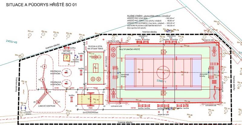 Hřiště určená k opravě: Sportoviště U Zámeckého parku – za garážemi