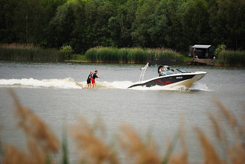 Vodní sporty na jezeru Matylda v Mostě