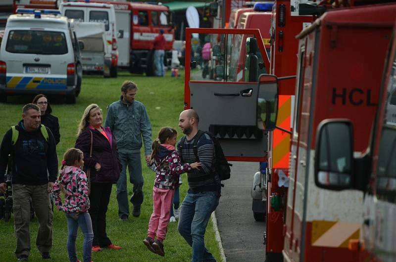 Hasičský festival na Matyldě v Mostě.