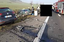 Dopravní nehoda u Odolic na Mostecku