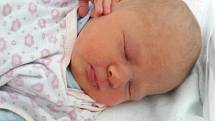 Adéla Kozánková se narodila Nikole Bajerové z Loun 3. února v 9.39 hodin. Měřila 46 cm a vážila 2,7 kilogramu.