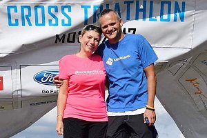 Šéf litvínovského klubu Krušnoman Tomáš Langhammer a jeho manželka Andrea, ve které má obrovskou podporu a to nejen životní, ale také závodní.
