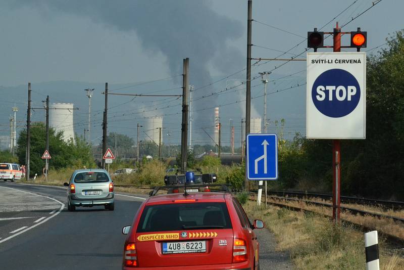 Požár v chemičce.