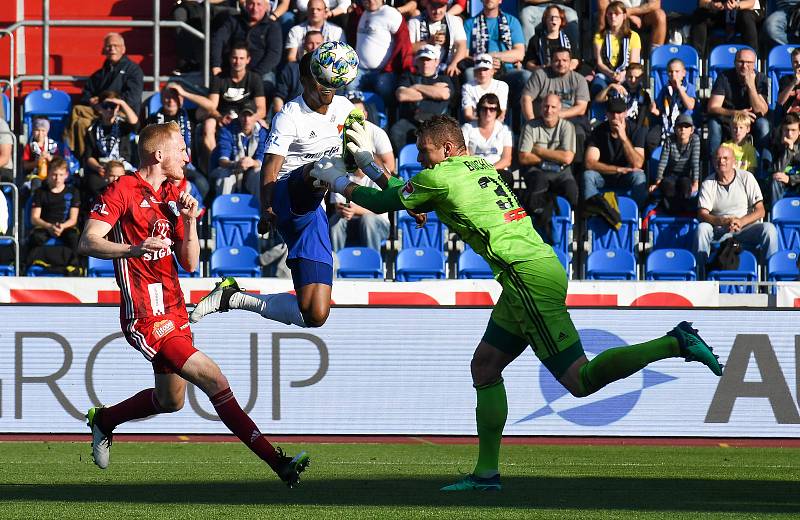 Utkání 14. kola první fotbalové ligy: FC Baník Ostrava - SK Sigma Olomouc, 26. října 2019 v Ostravě.