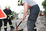 Průtrž mračen v Braňanech zaměstnala hasiče