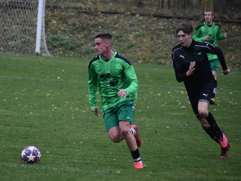 Sport fotbal KP Brná (černá) versus Vilémov.