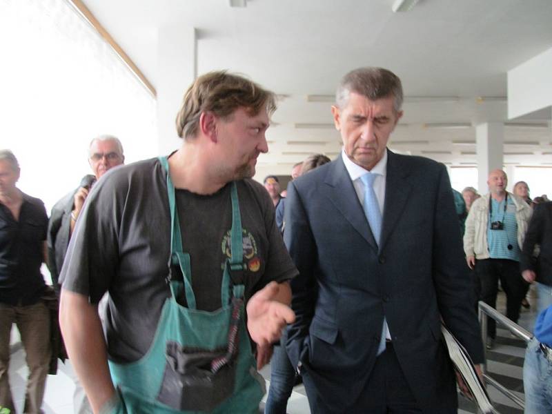 Mostecko navštívili ministři Andrej Babiš a Richard Brabec.