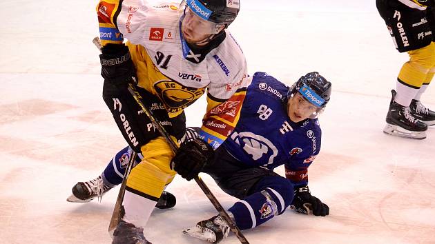 V utkání 24. kola Tipsport extraligy hostil Litvínov na svém Ledě celek Plzně, prohrál 2:4. Foto: Deník/Edvard D. Beneš