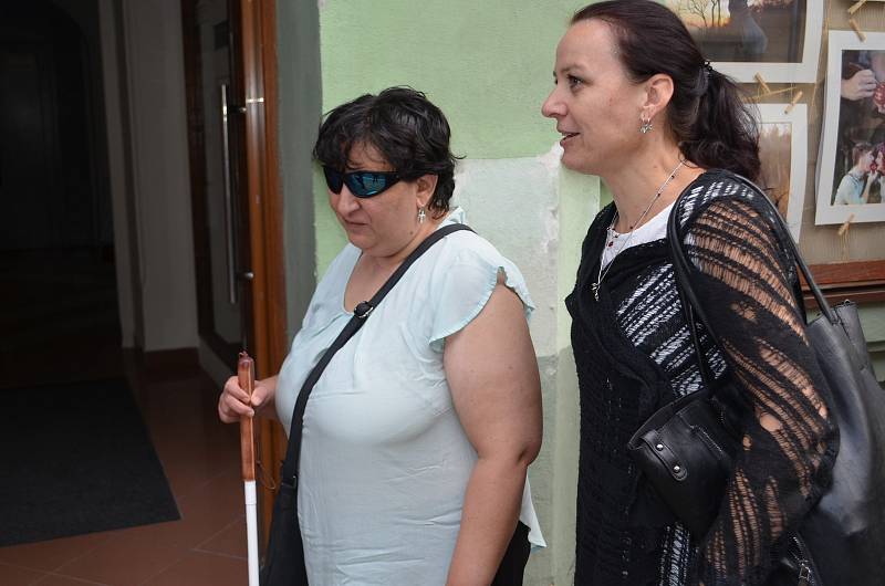 Den otevřených dveří Sociální agentury v Teplicích a představení hlasového majáčku pro nevidomé.