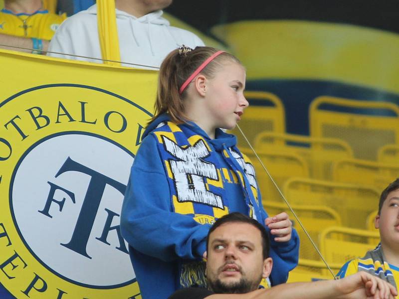 Diváci na fotbale Teplice - Zlín