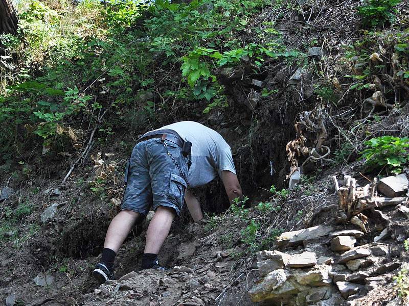 Dobrovolníci ze sedmi zemí opravují hrad Rýzmburk.