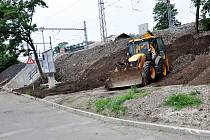 Rekonstrukce železničního svršku na trati Ústí nad Labem - Most v Teplicích.