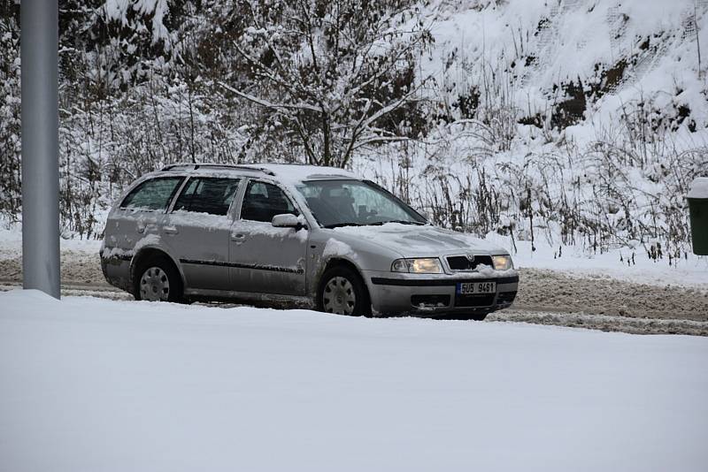 Zasněžené Teplice, pondělí 8. února.