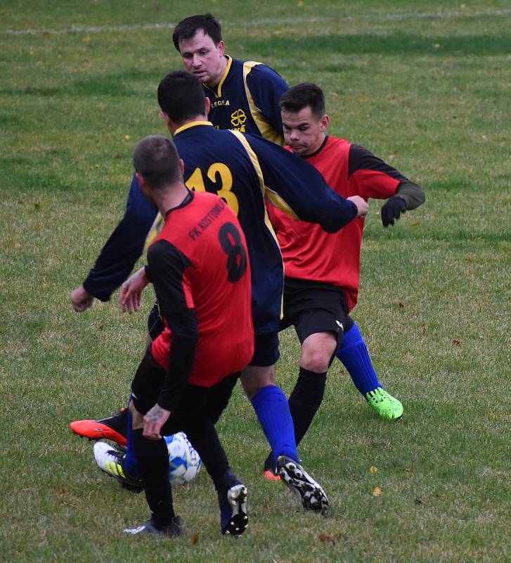 Sport fotbal OP Teplicko Bořislav (tmavá) vs. Kostomlaty