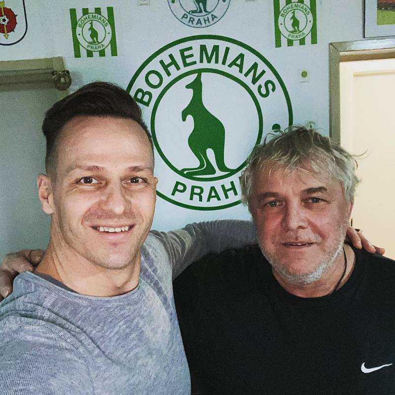 Pavel Chaloupka s ředitelem FK Teplice Rudolfem Řepkou