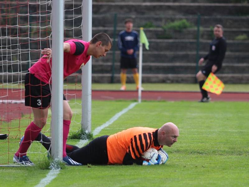 TJ Krupka (ve žlutém) porazila Litoměřice 3:1