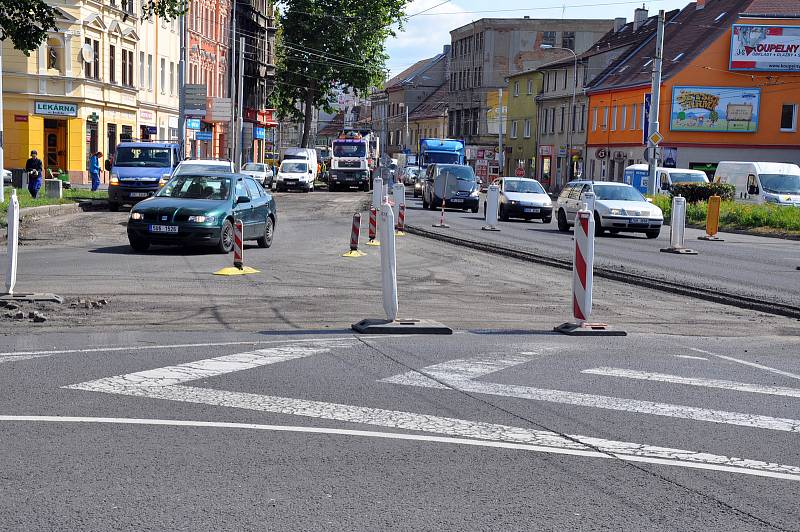 Rekonstrukce Masarykovy ulice v Trnovanech vstoupila do druhé fáze.