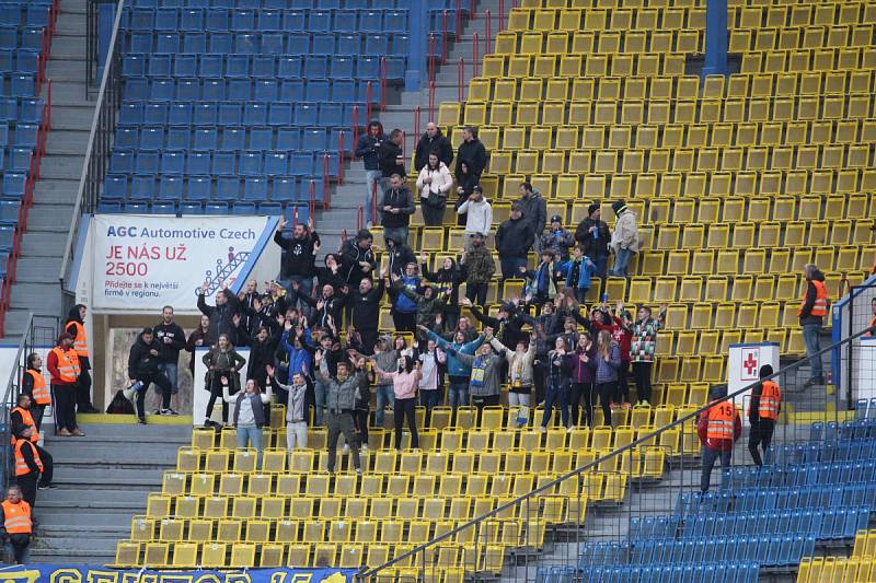 Fanoušci na zápase Teplice - Bohemians