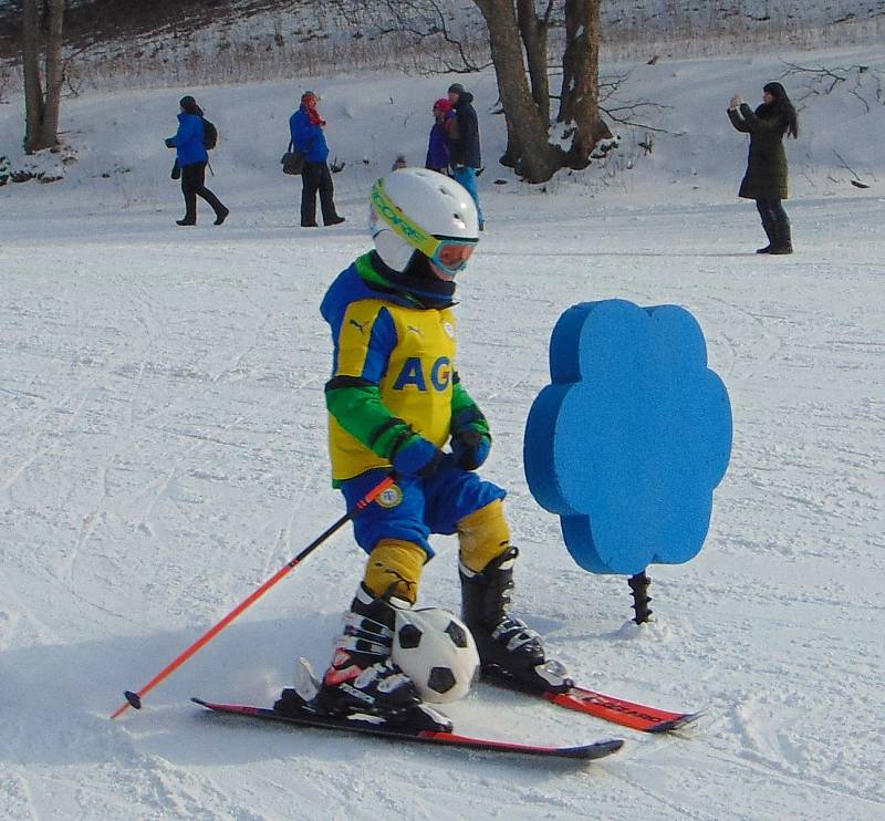 Tradiční karneval na sněhu zakončil v neděli 28. ročník lyžařské školy Snow v Mikulově na Teplicku.