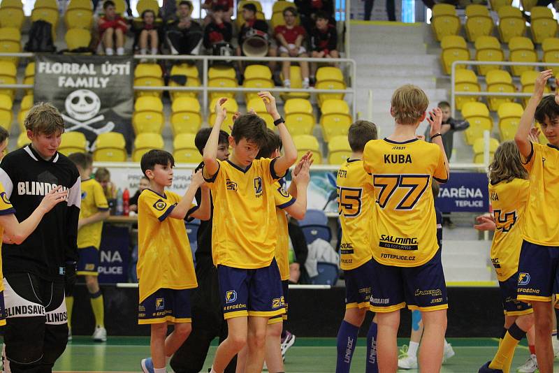 Florbal, liga starších žáků: Teplice - Česká Lípa