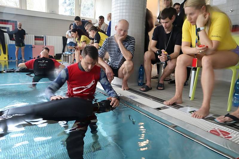 Sportovní potápěč David Vencl z Teplic na šampionátu ve Zlíně