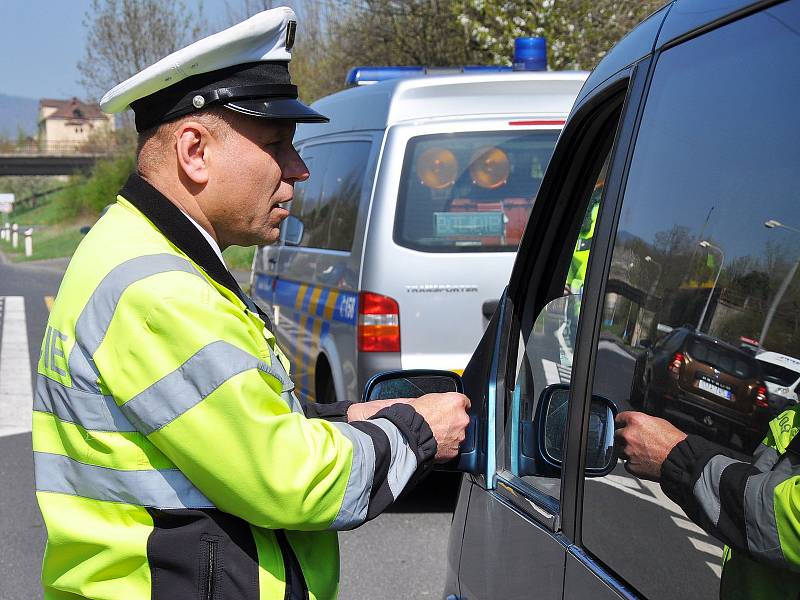 Policejní akce Speed marathon na Teplicku.