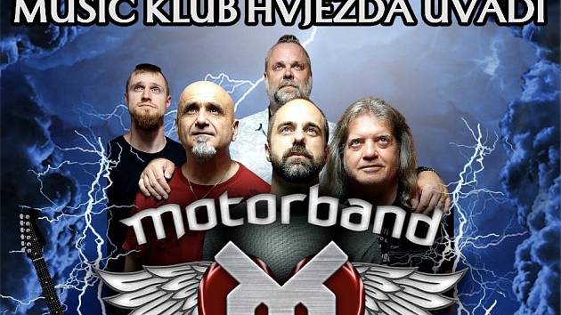 Pozvánka na koncert Motorband v Teplicích.