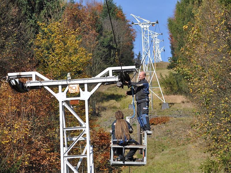 Pravidelná podzimní odstávka lanové dráhy na Komáří vížku